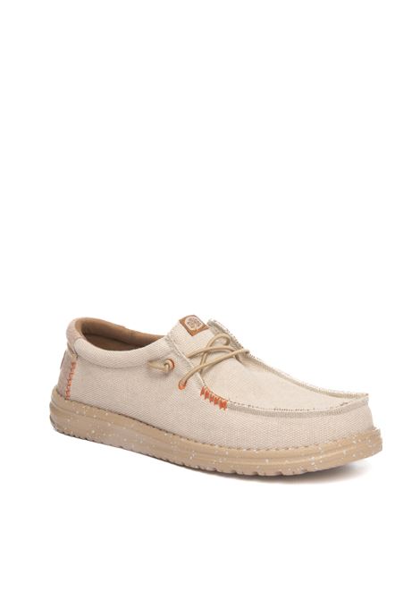 Silver wally sneaker HEY DUDE | 40952WALLY COASTLINE-040